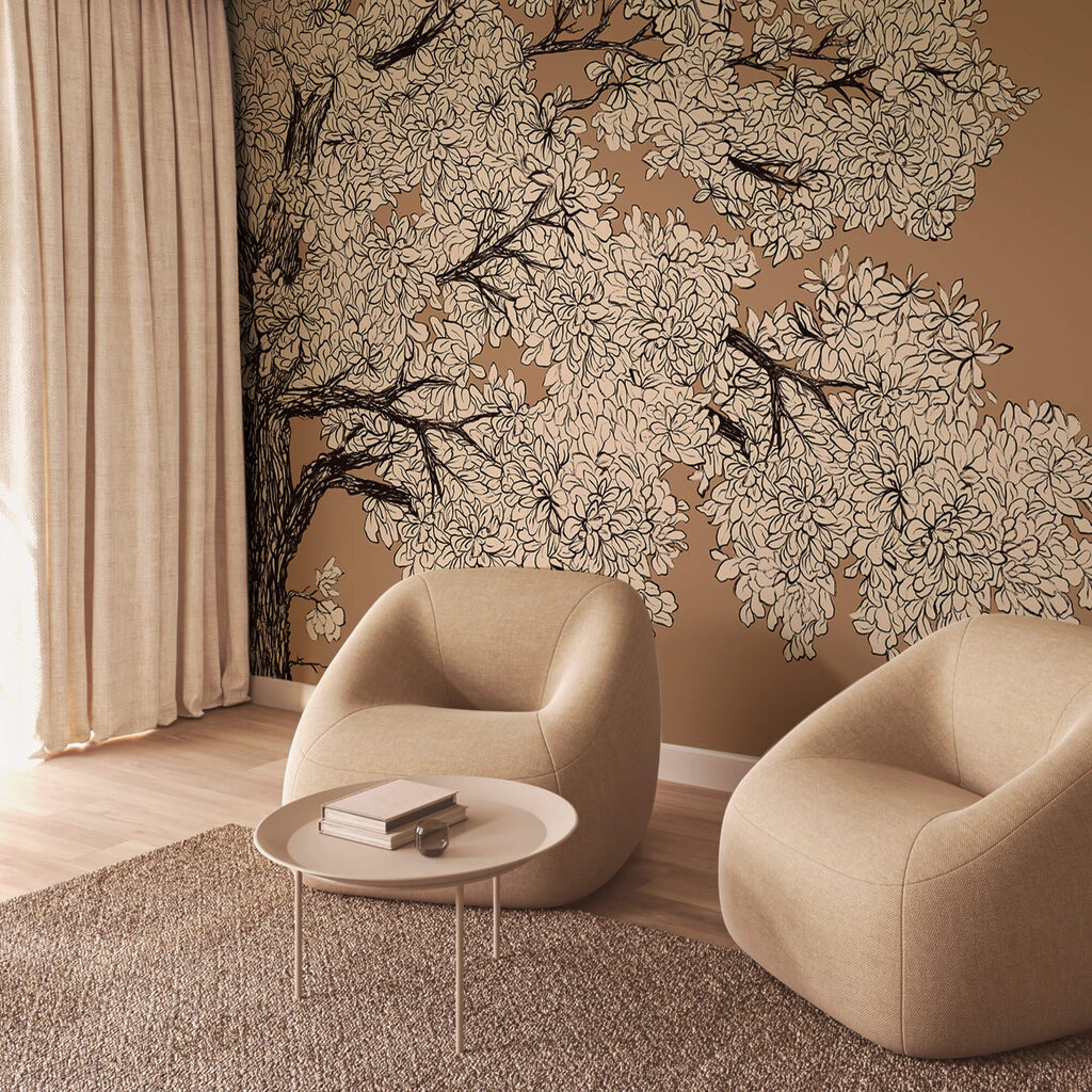 Copac cu flori albe Copac cu flori albe