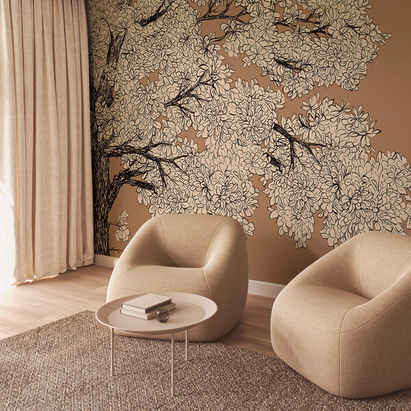 Copac cu flori albe Copac cu flori albe