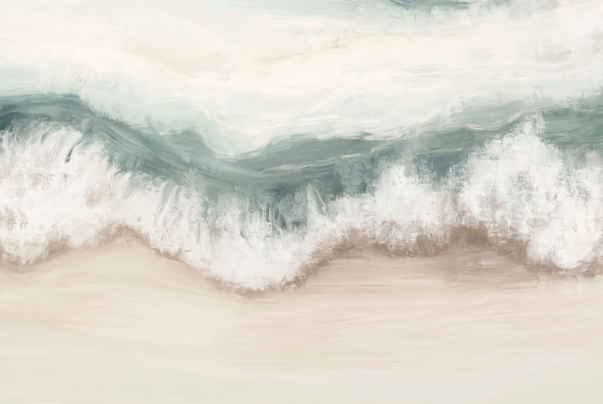 Wave crashing on a beach