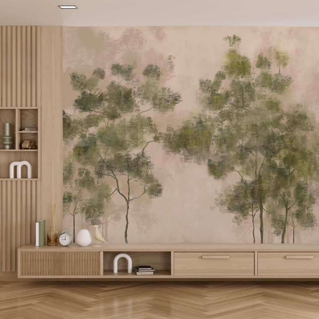 Grup de copaci cu frunze verzi Grup de copaci cu frunze verzi