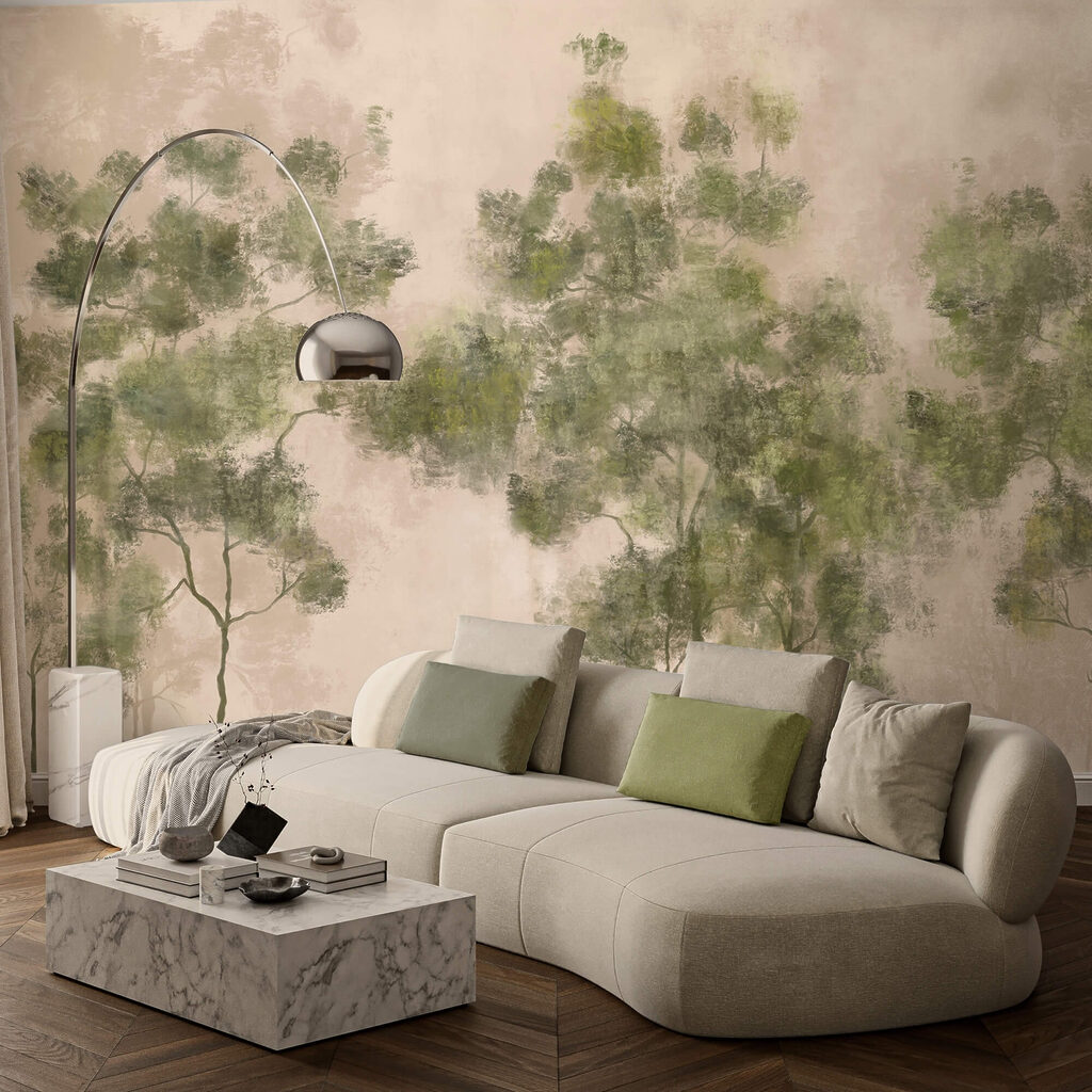 Grup de copaci cu frunze verzi Grup de copaci cu frunze verzi