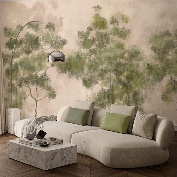 Grup de copaci cu frunze verzi Grup de copaci cu frunze verzi