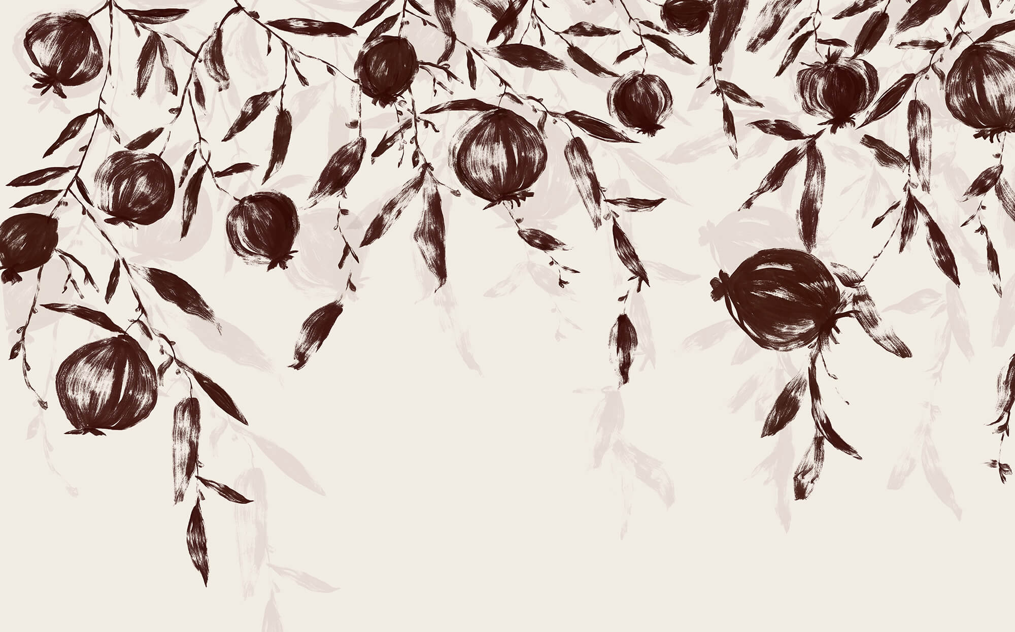 Painting of fruit on a branch