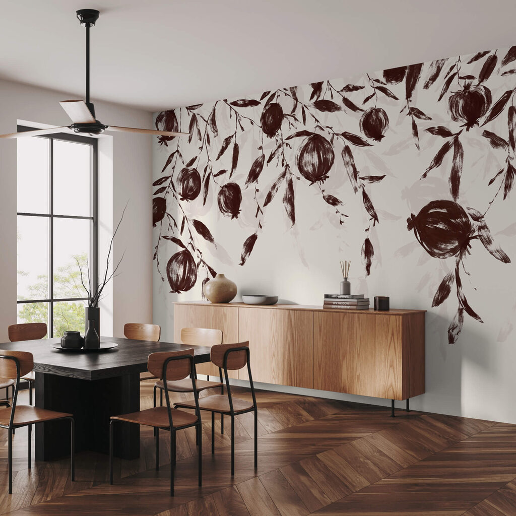 Pictură cu fructe pe o ramură