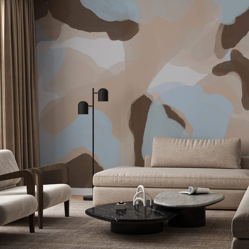 Forme abstracte în culori delicate