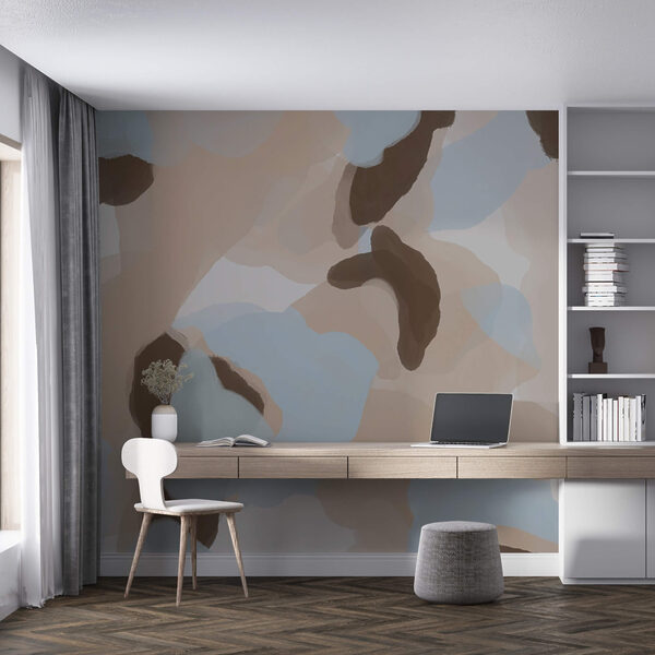 Forme abstracte în culori delicate