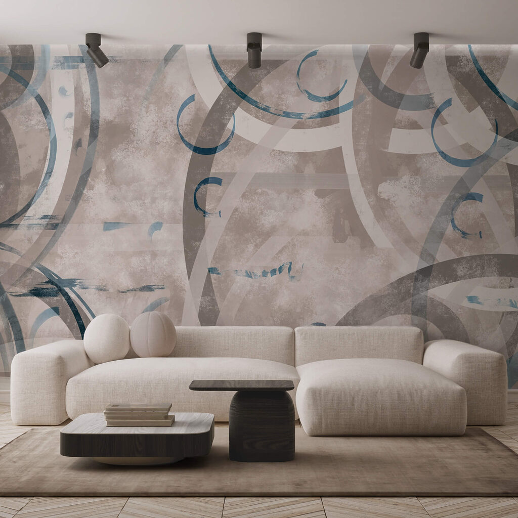 Vârtejuri și cercuri gri și albastre Vârtejuri și cercuri gri și albastre