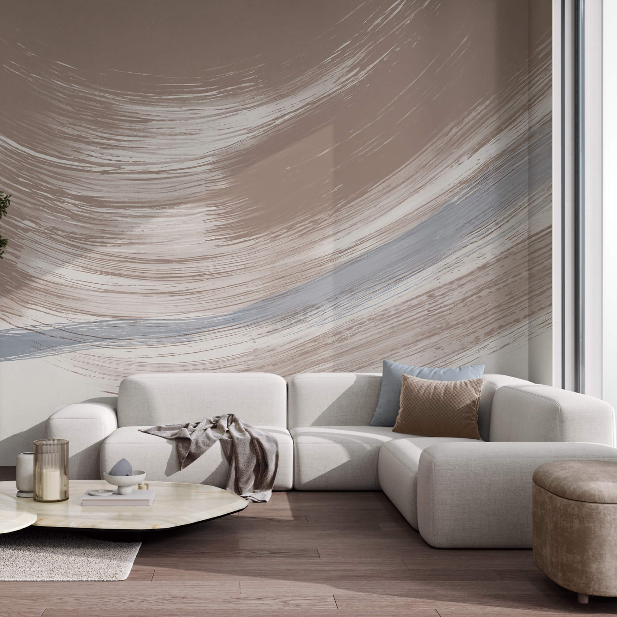 Nuante delicate se amesteca in miscare blanda