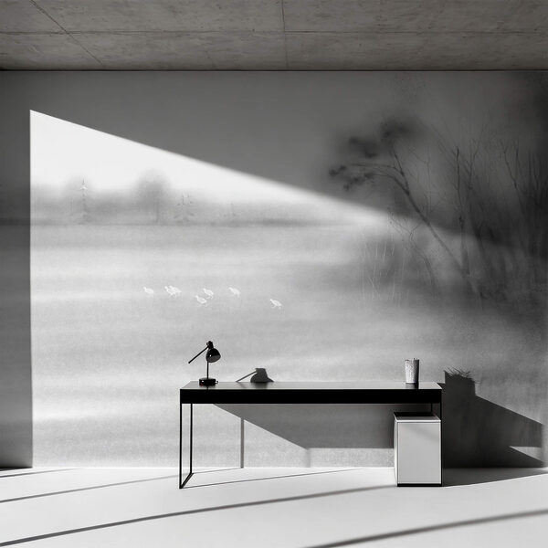 Păsări într-un câmp