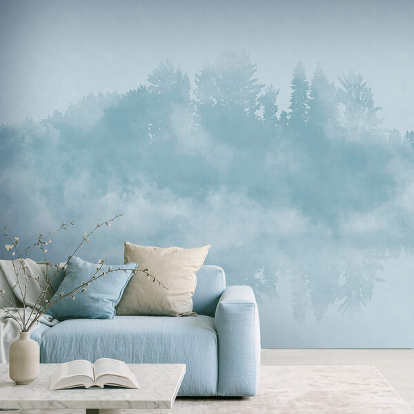 Fototapet Fototapet Nor de fum și copaci (SKU: t00572v1)