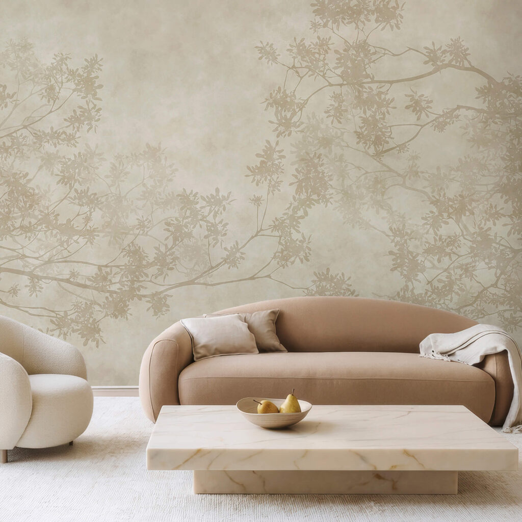 Ramuri de copac cu frunze