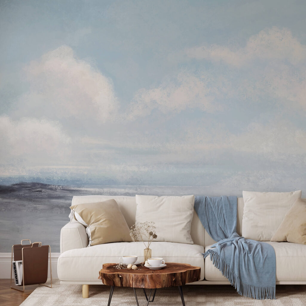 Peisaj cu cer înnorat