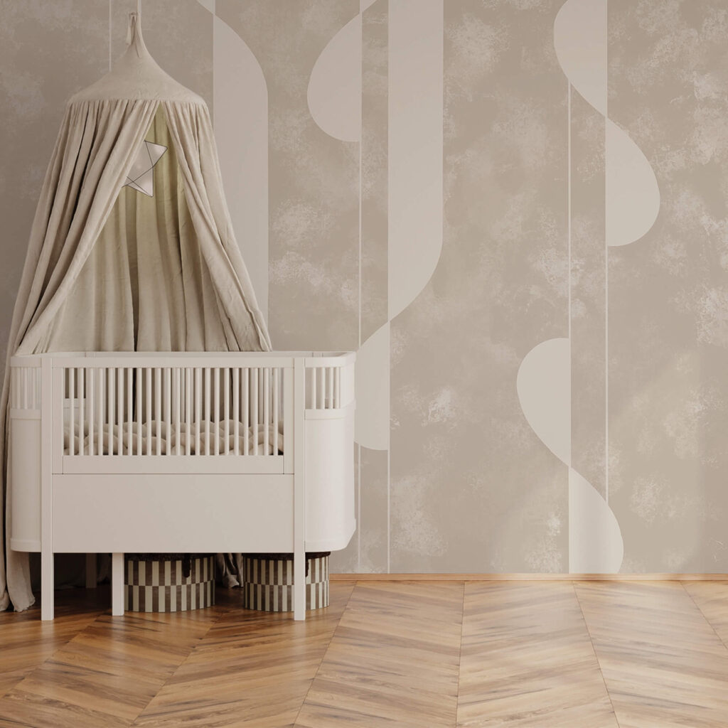 Forme abstracte în nuanțe delicate de bej