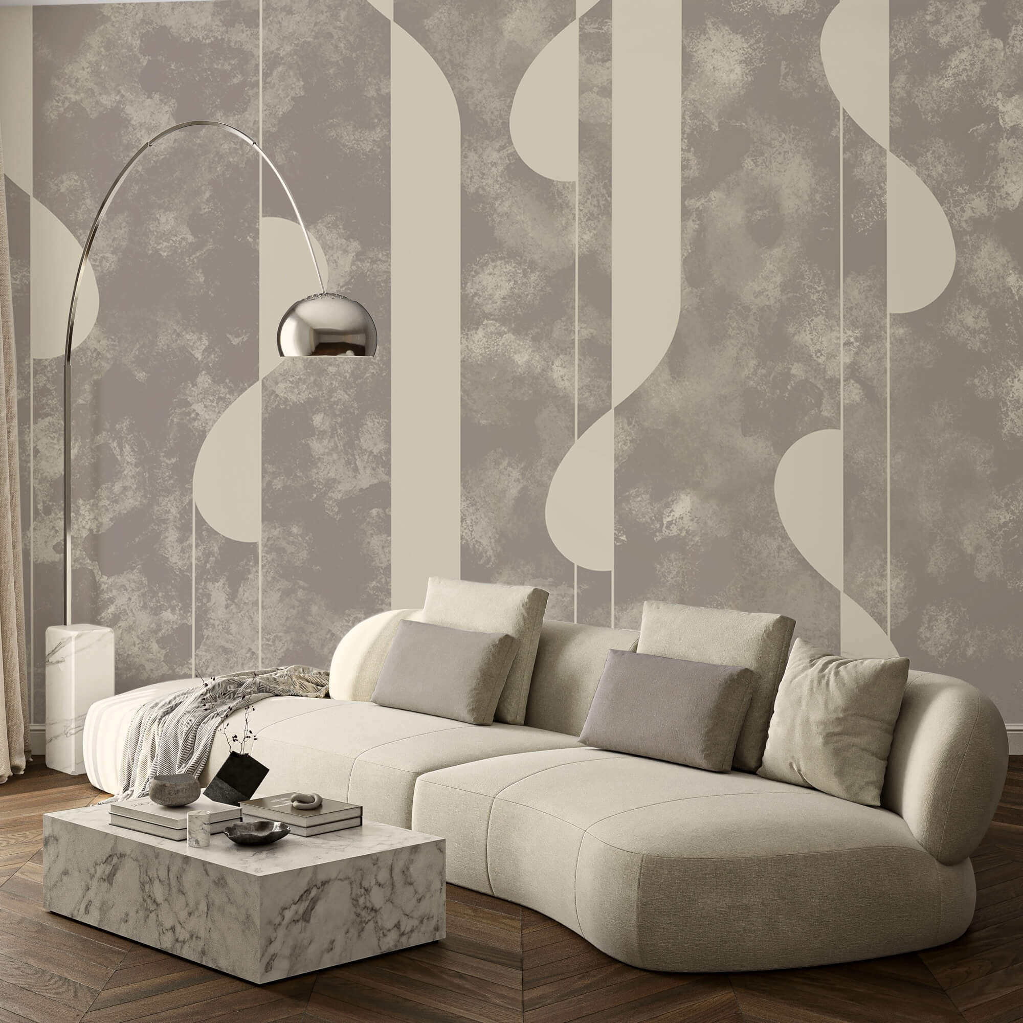 Model abstract în nuanțe delicate