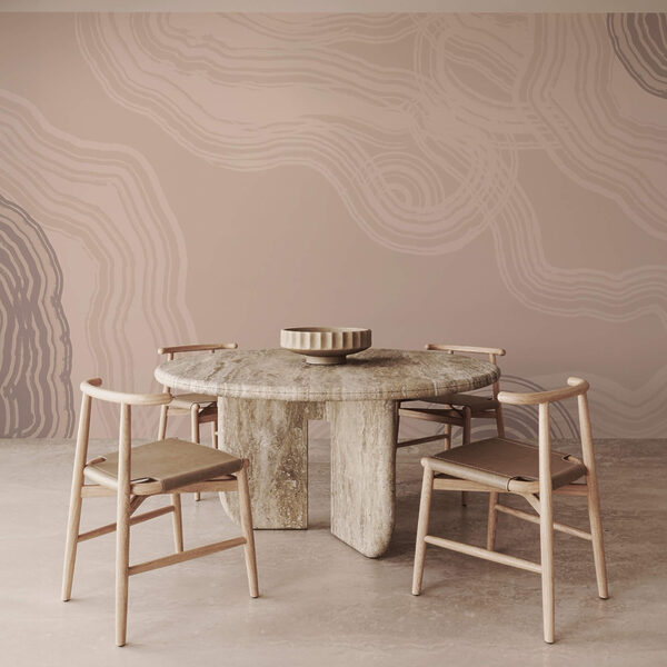 Linii fluide în nuanțe calde de pământ