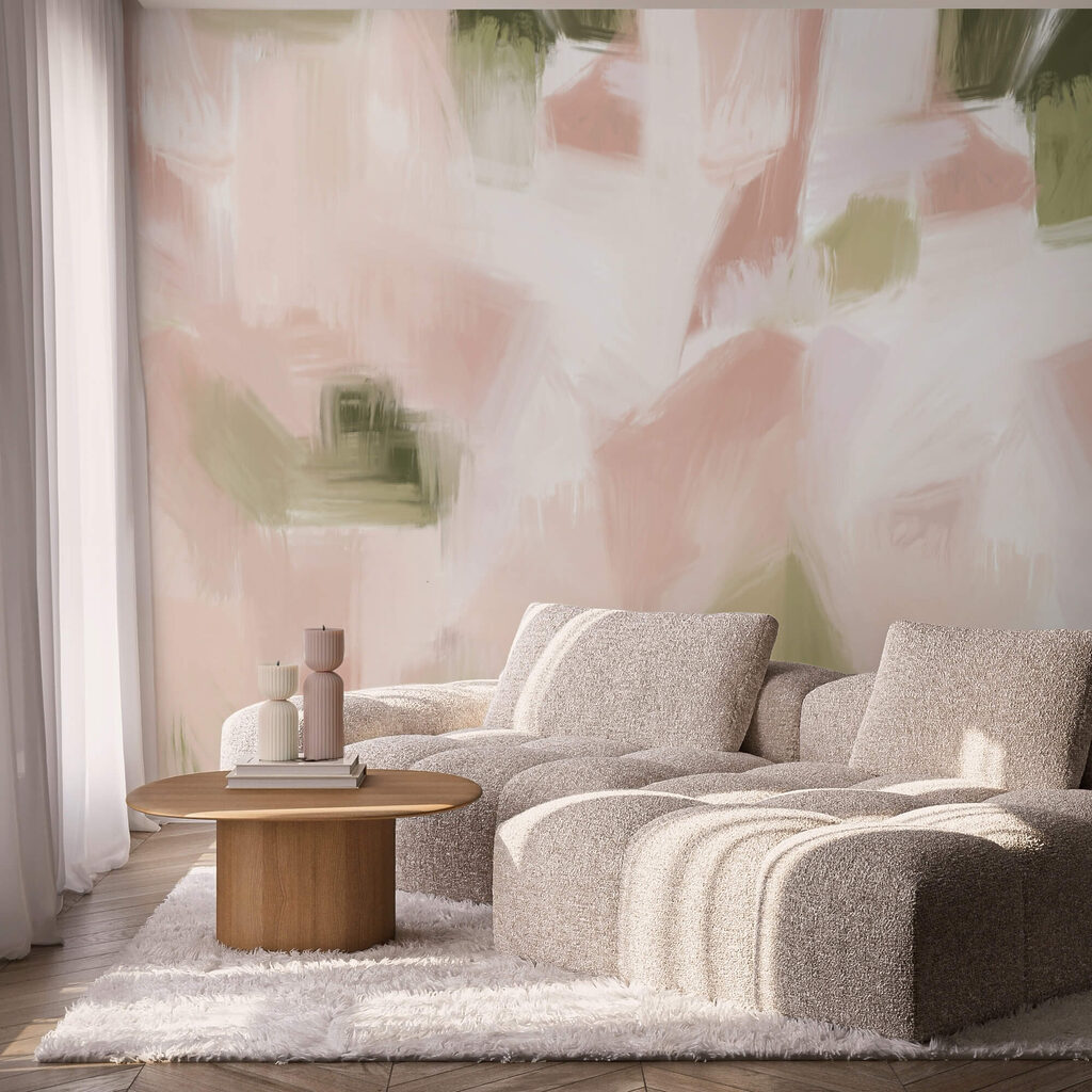 Nuanțe abstracte în tonuri pastelate delicate