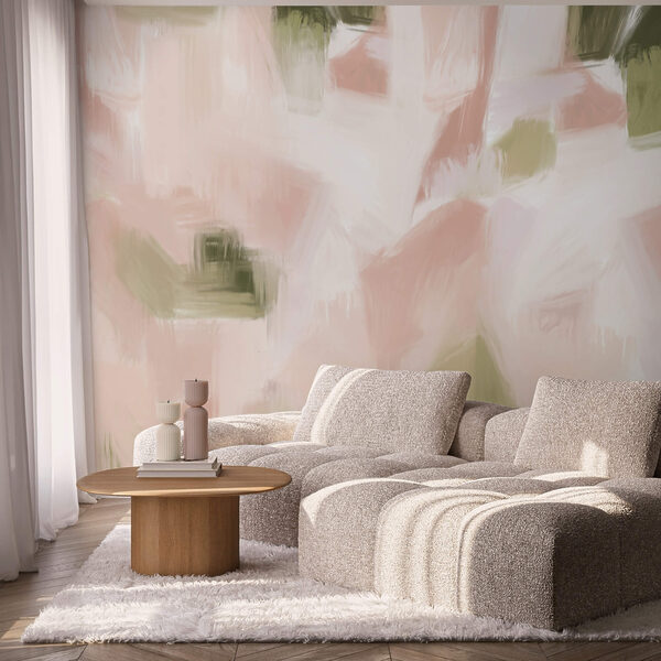 Nuanțe abstracte în tonuri pastelate delicate