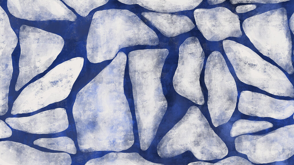 Blue and white pattern