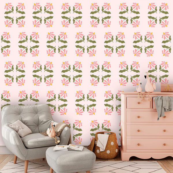 Motiv cu flori și frunze Motiv cu flori și frunze