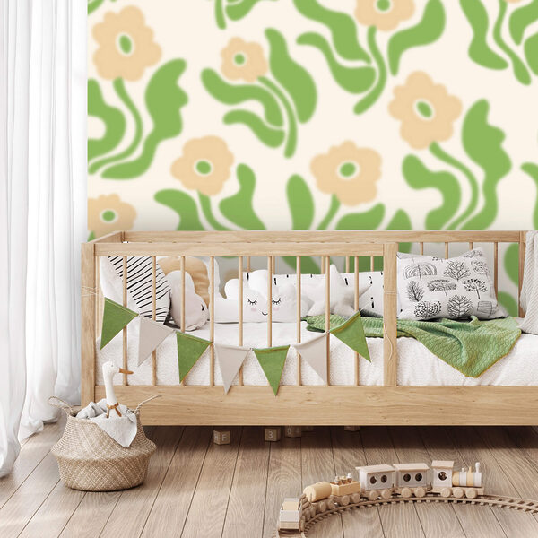 Motiv cu flori și frunze