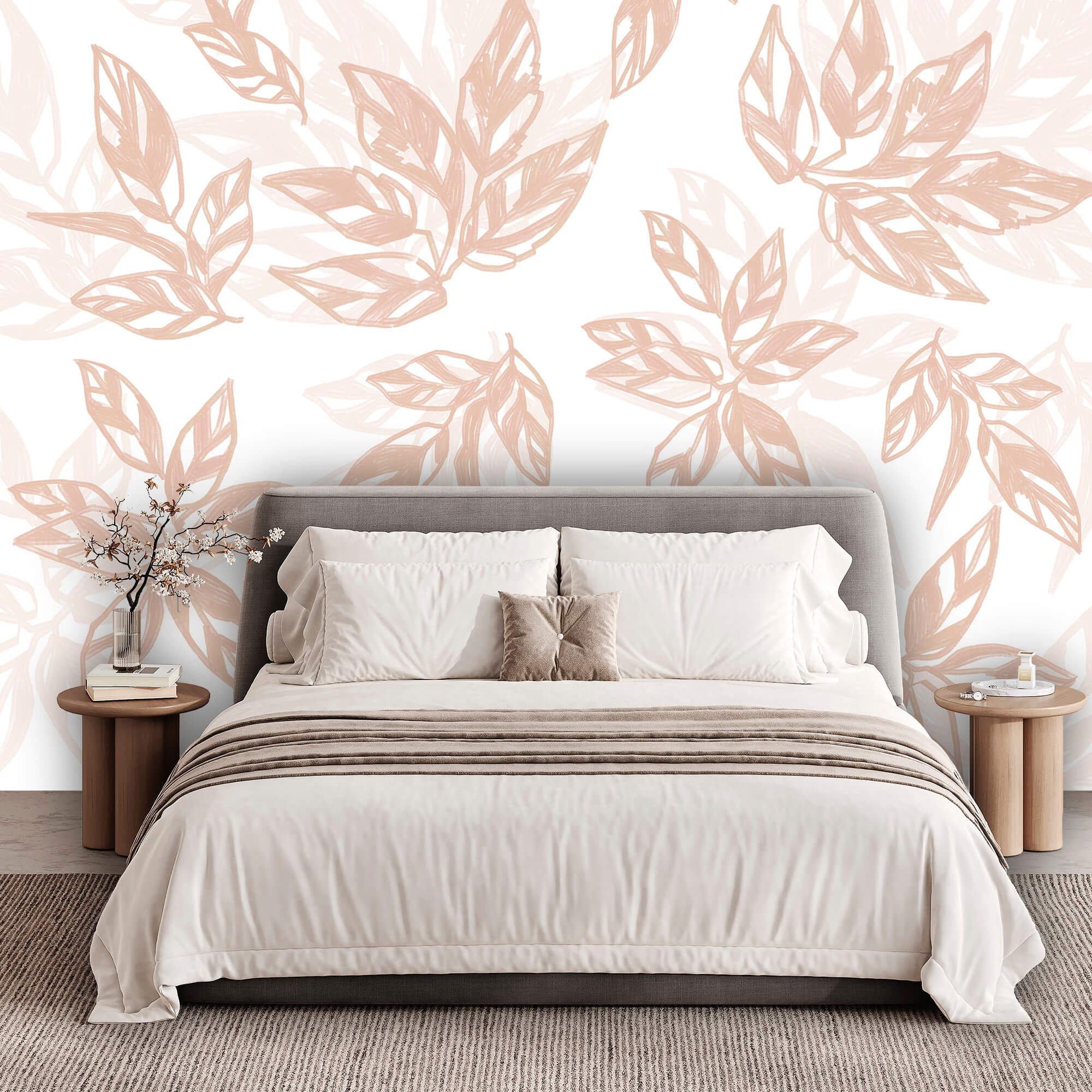 Model de frunze pe fond alb