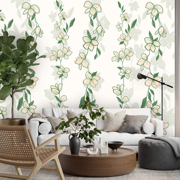 Motiv cu flori și frunze Motiv cu flori și frunze