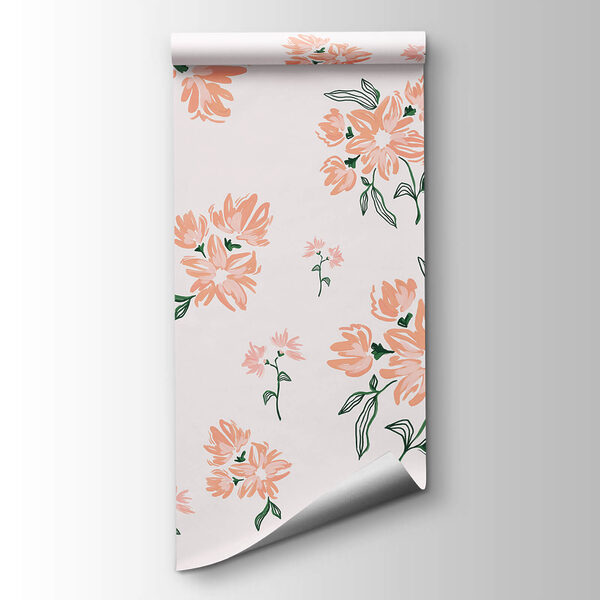 Pattern of flowers on a white background Pattern of flowers on a white background