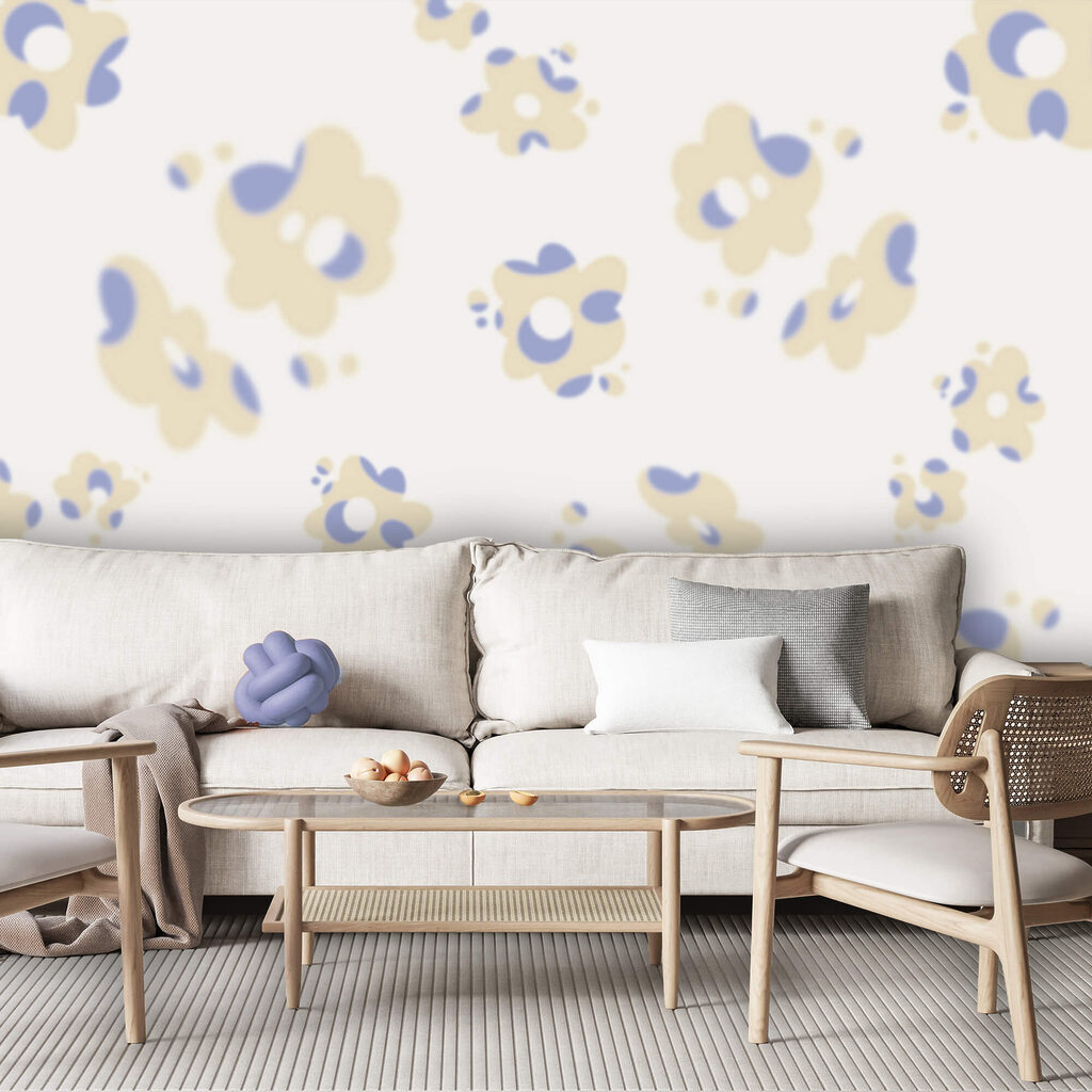 Model cu flori pe fond alb Model cu flori pe fond alb