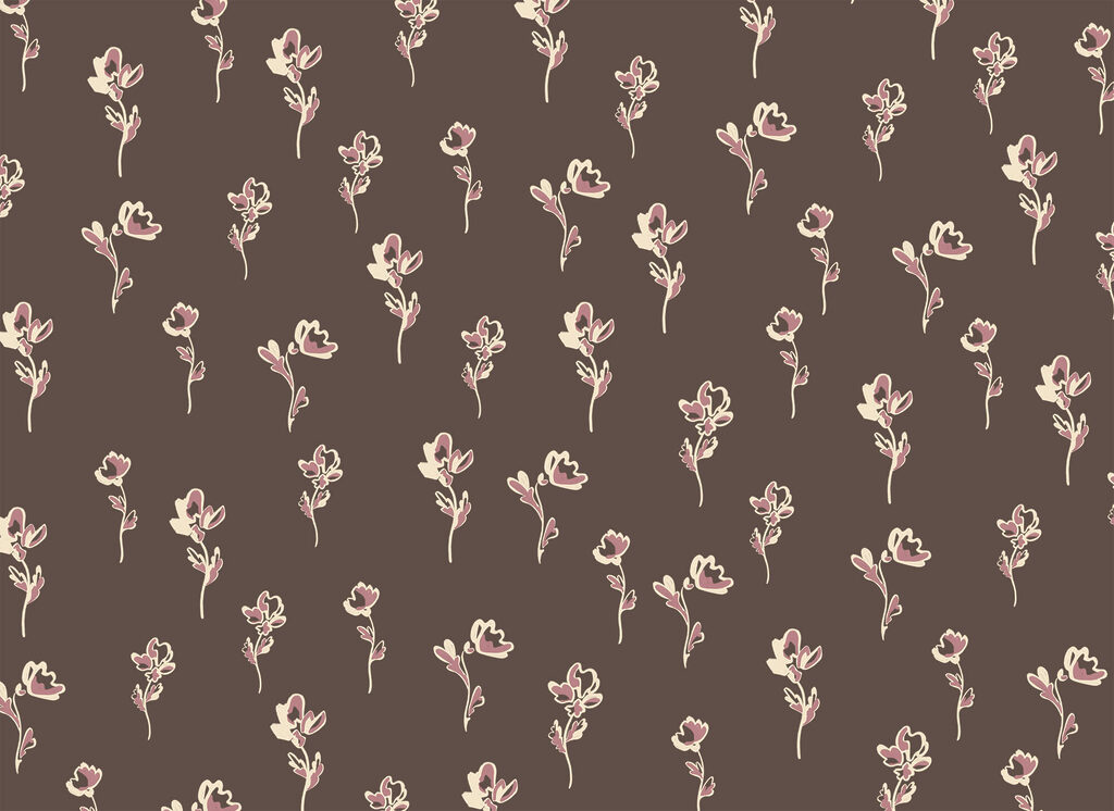 Pattern of flowers on a brown background Pattern of flowers on a brown background