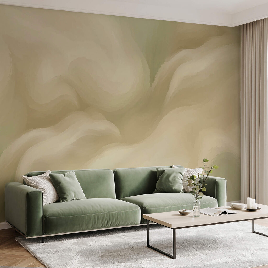 Un stil abstract, fluid și delicat, în nuanțe deschise