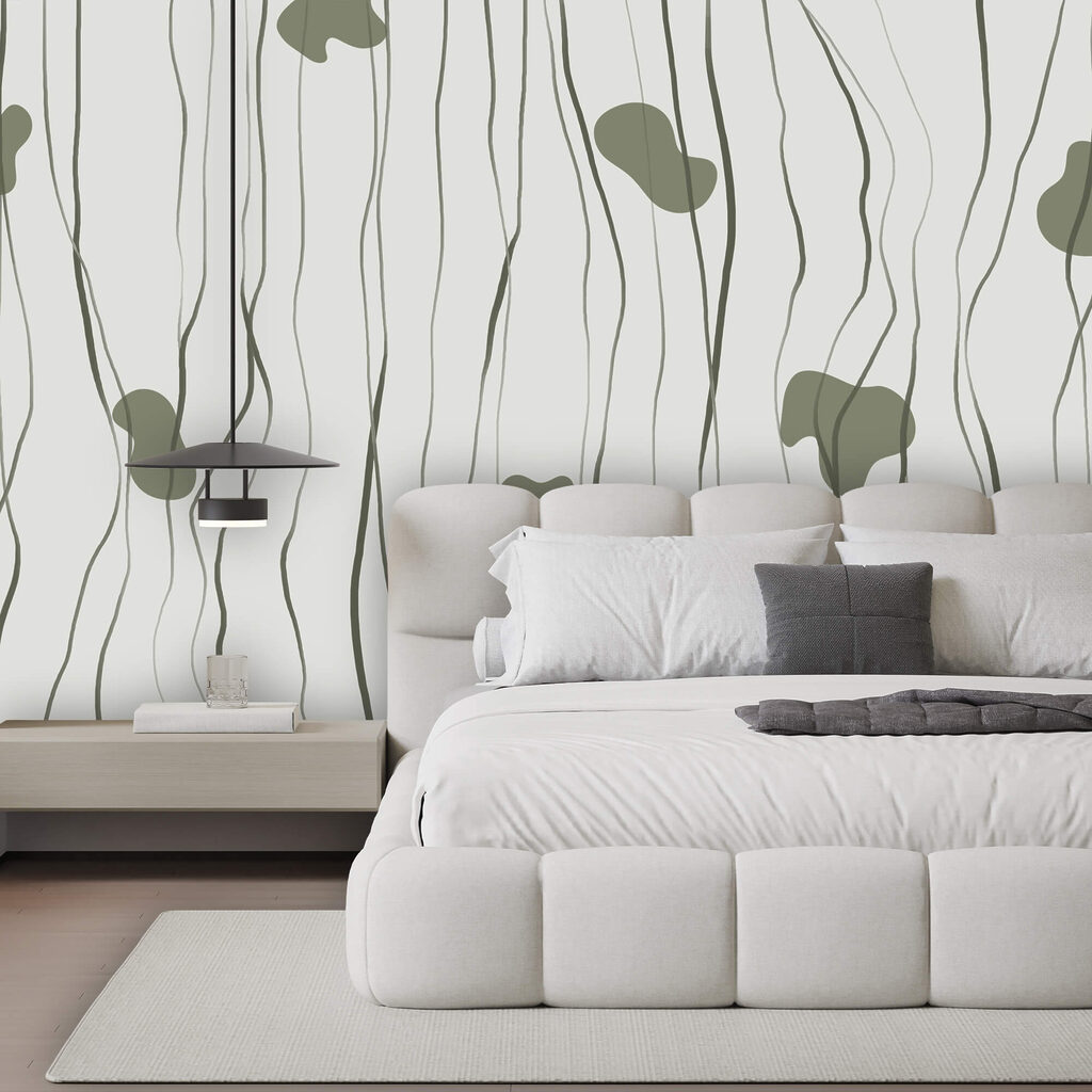 Model cu linii verzi și gri