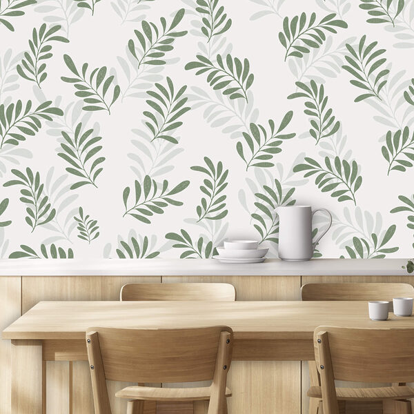 Model de frunze pe fond alb