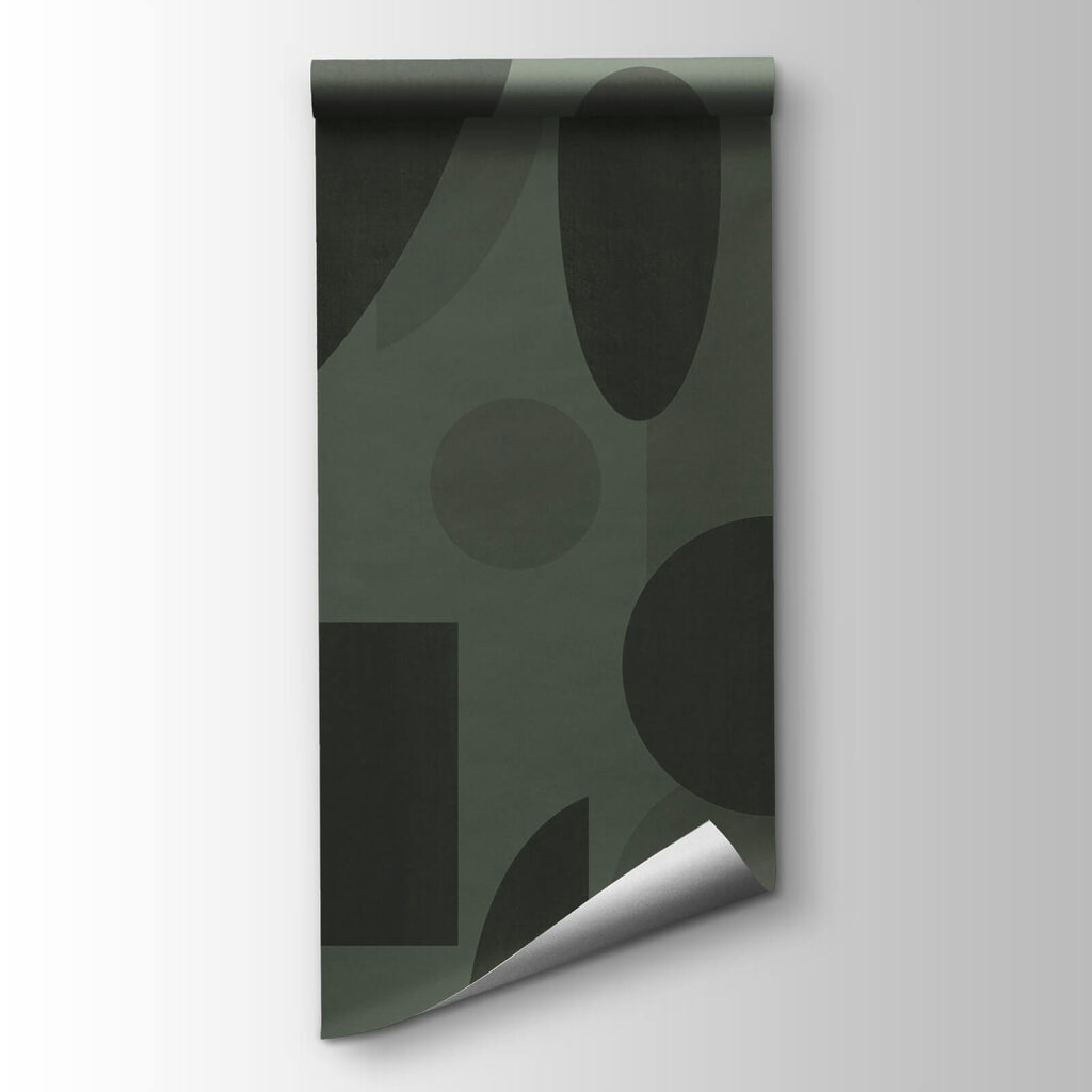 Grey and black geometric shapes