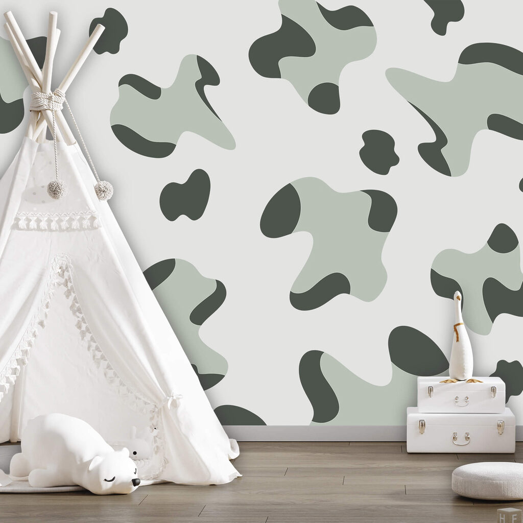 Model cu pete albe și negre