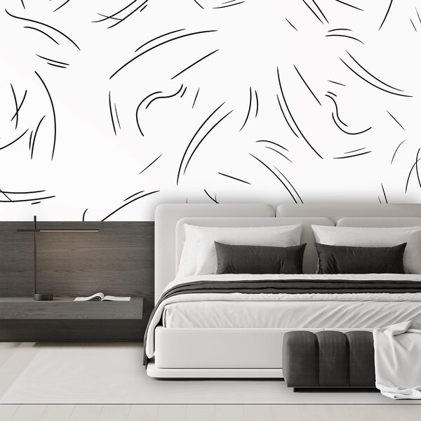 Linii negre pe fond alb