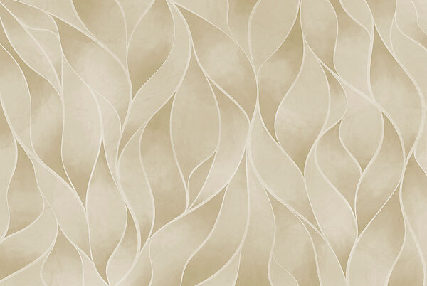White and tan wavy pattern