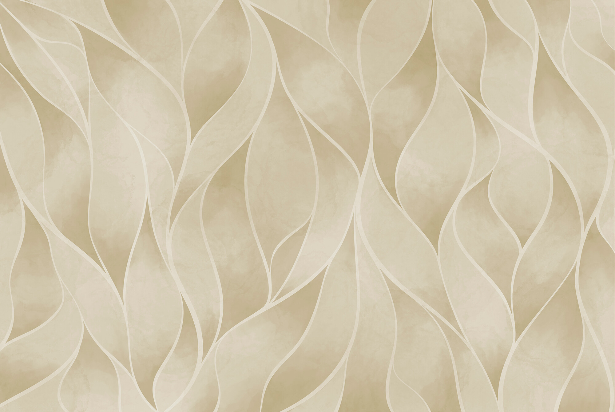 White and tan wavy pattern