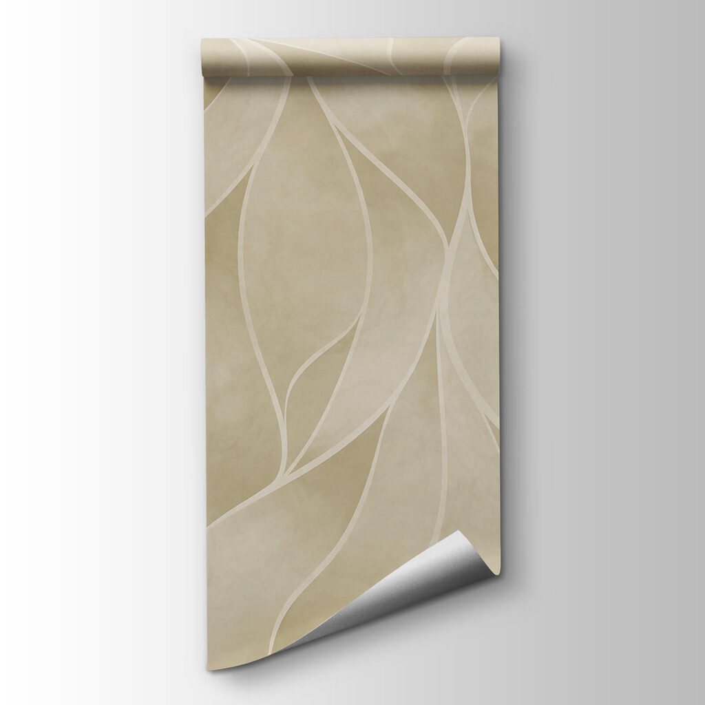 White and tan wavy pattern