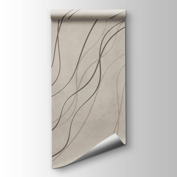 White surface with black lines