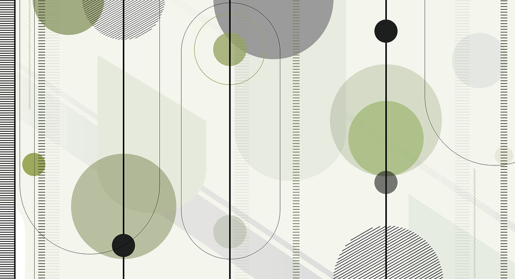 Geometric design in calming colors