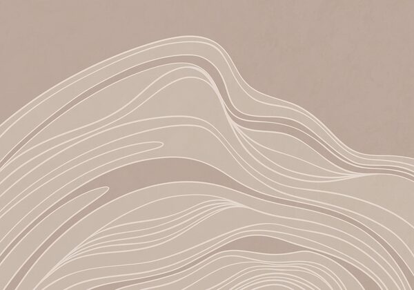 Brown and white wavy lines