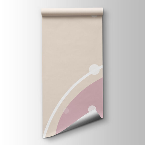 White and pink background