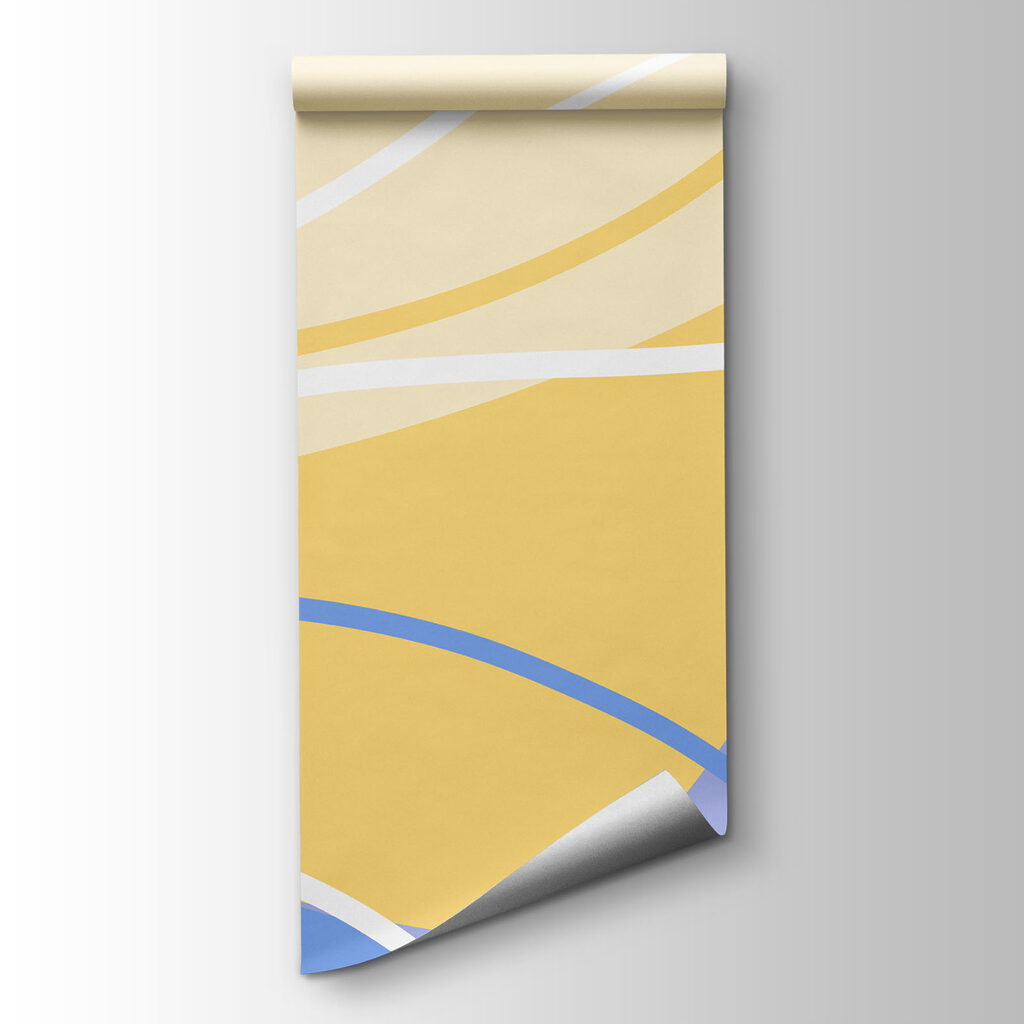 Blue and yellow waves