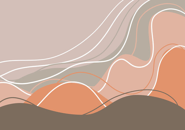 Brown and white wavy lines