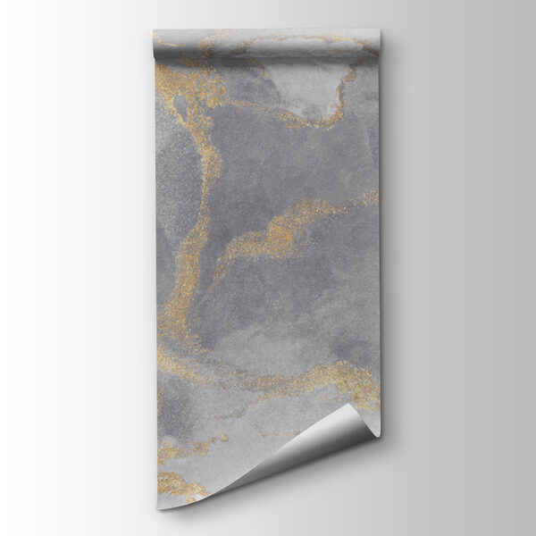 - Fluid patterns in soft gray tones