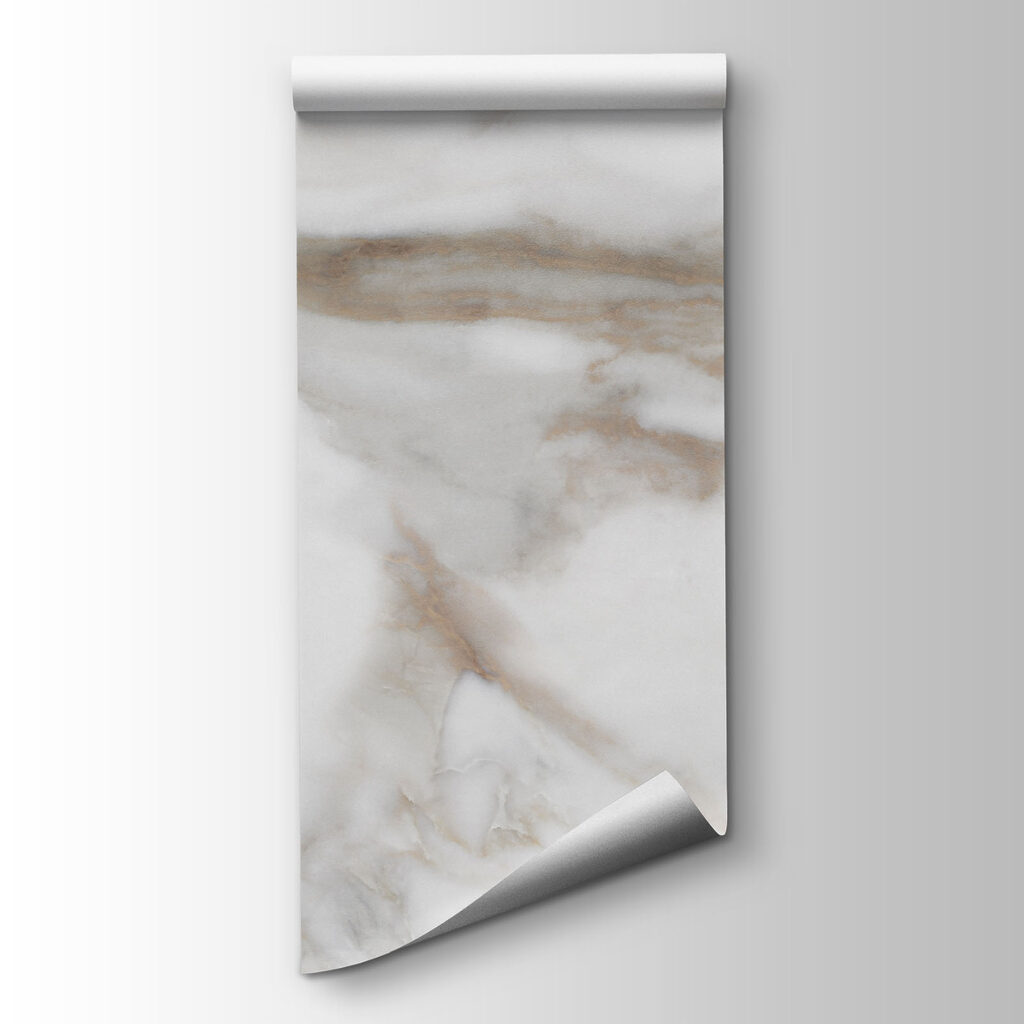 White marble with brown veins White marble with brown veins