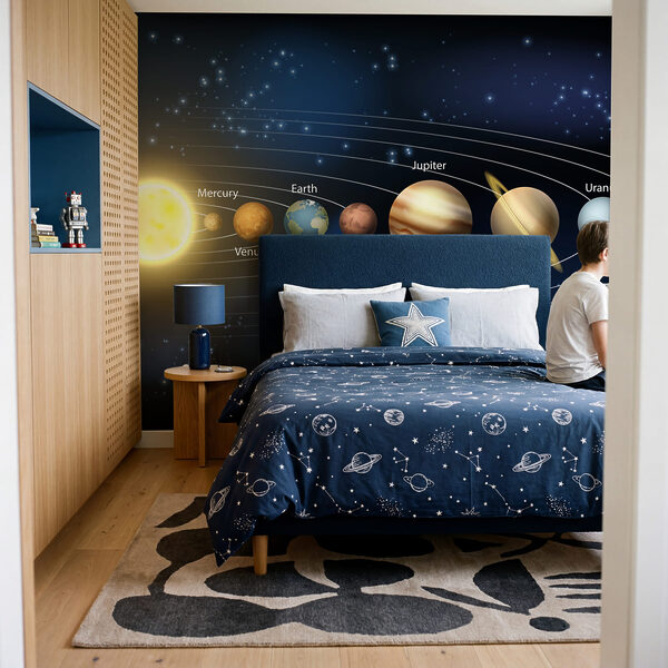 Sistemul solar cu planete și stele Sistemul solar cu planete și stele