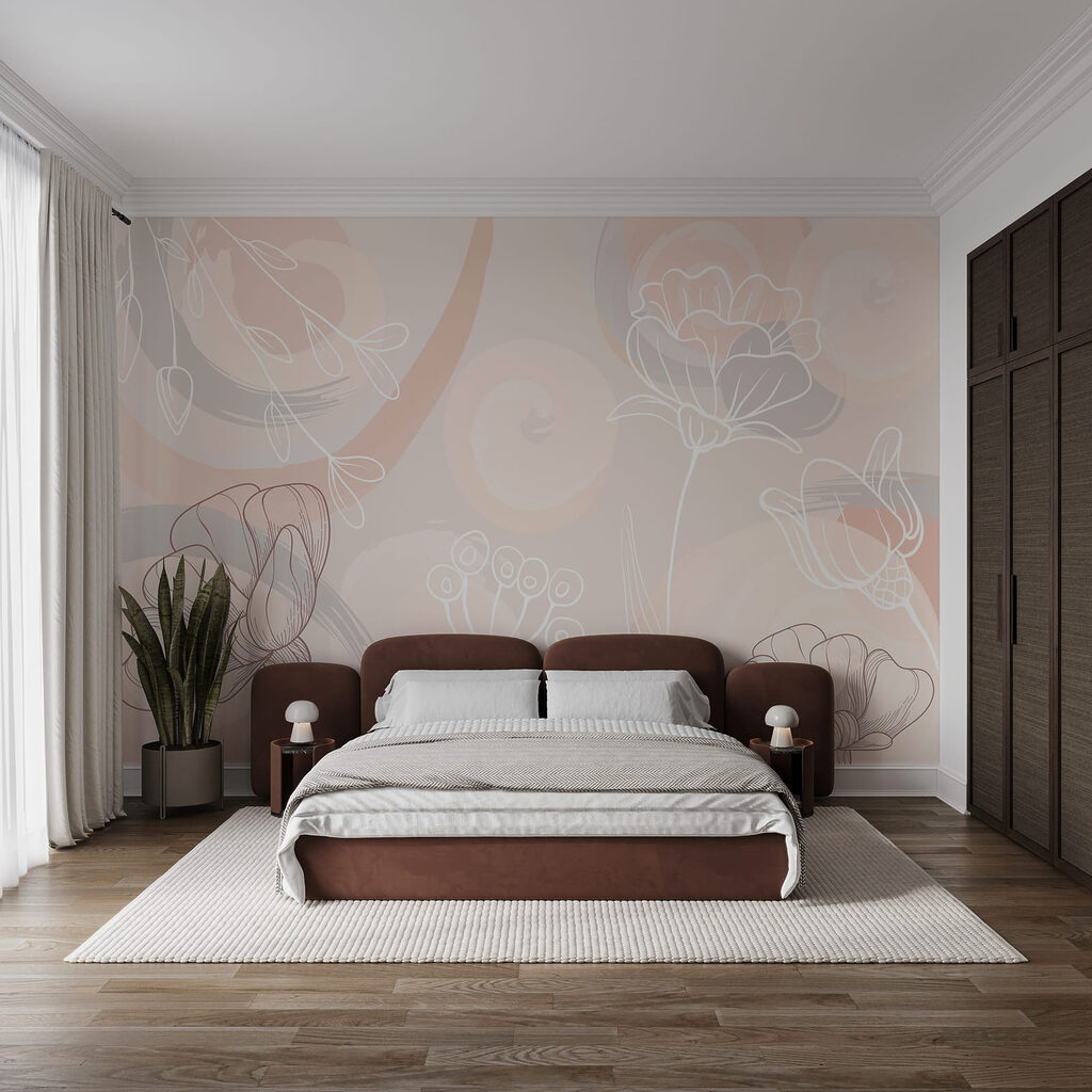 Modele florale delicate, în nuanțe blânde Modele florale delicate, în nuanțe blânde