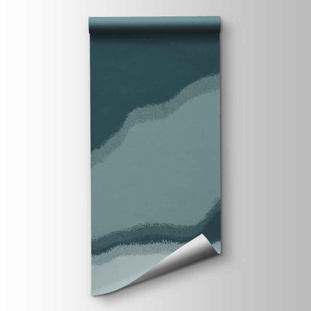 Abstract mountain landscape in cool tones Abstract mountain landscape in cool tones