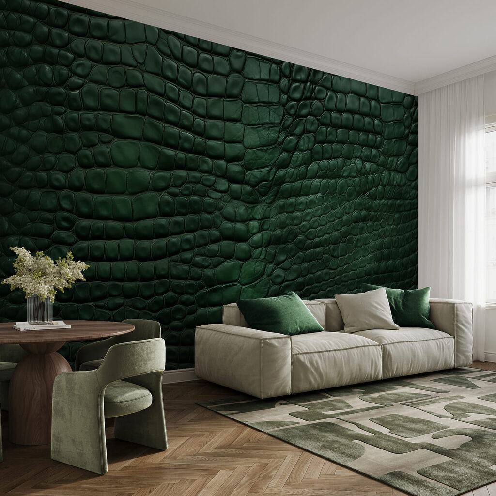 Suprafață verde texturată, cu modele unice Suprafață verde texturată, cu modele unice